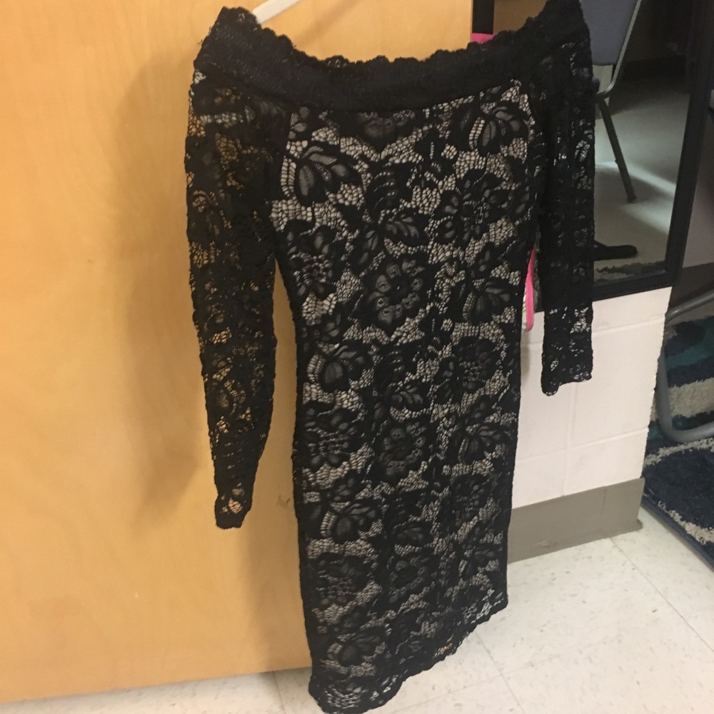 Off the shoulder lace dress